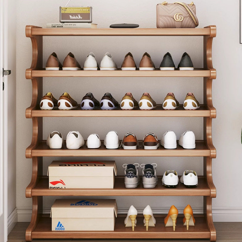 Simple shoe rack, small narrow door, household shoe cabinet, rental house, dormitory, multi-functional storage artifact, space-saving shelf