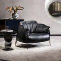 Source factory light luxury single sofa living room for homeclassy designer genuine leather classy art balcony casual chair