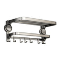 Suction cup bathroom towel rack gun gray punch-free towel rack bathroom storage rack bathroom shower room storage bracket