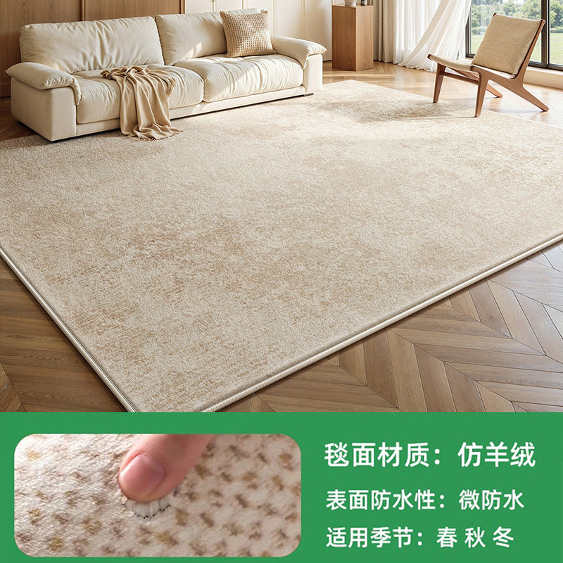 Removable and washable carpet, living room modern cream style bedroom sofa, machine washable double layer floor mat, accessible luxuryclassy carpet