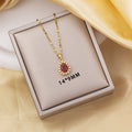 Customized high-end niche design accessible luxury 18k gold titanium steel pendant, direct from the source factory, odm customization available