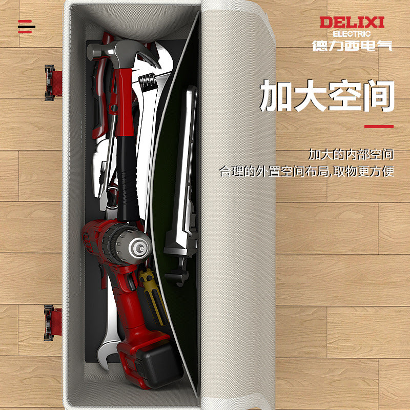 Delixi Electric and Electrical Special Shoulder Messenger Bag Multifunctional Maintenance and Installation Wear-resistant Thickened Canvas Toolkit