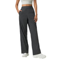 New women's quick-dry breathable casual pants - loose fit, versatile straight-leg style, hip-concealing, slimming, running & workout pants d25077