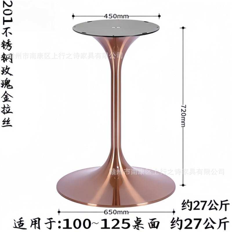 Titanium speaker legs, stainless steel spinning brushed table legs, metal waist bracket, coffee table legs, tulip table legs