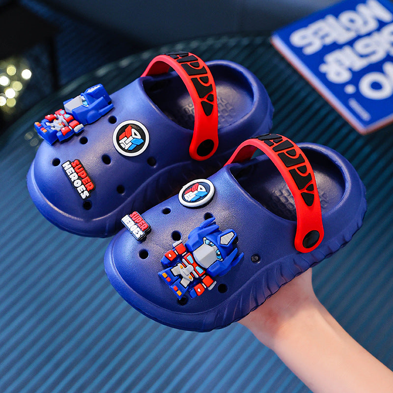 Kids' clogs: summer indoor anti-slip cartoon sandals for girls and boys (toddler to big kid sizes) - perfect for indoor use, outdoor wear, and beach days