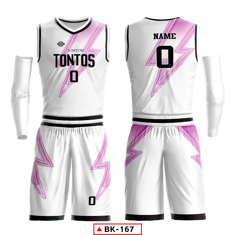 2024 new basketball jersey suit men's custom college student sports training game jersey American basketball jersey printing