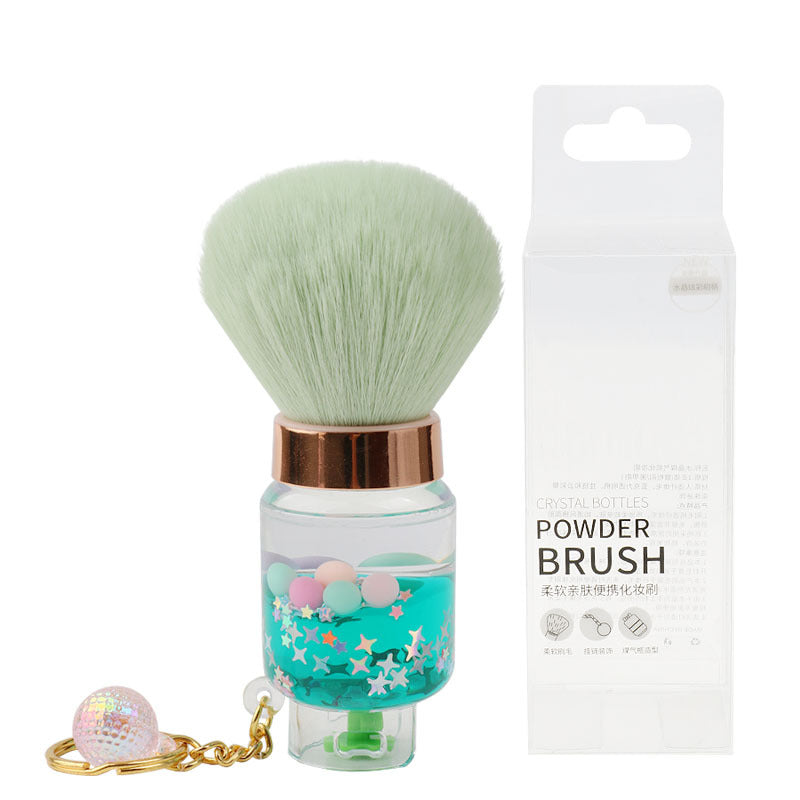 Ready-to-ship transparent colored makeup brush - single, nail art dust brush, mushroom head large powder brush, beauty tool, makeup brush