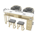 Double 1.6m premium table and chair suit