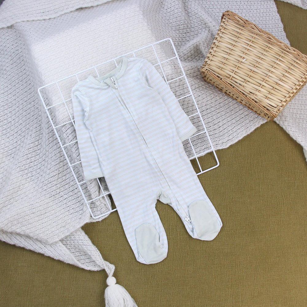 Baby romper footed long sleeve bodysuit - newborn sleepwear (class a)