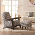 Houndstooth single sofa scandinavian normcore armchair bedroom lounge chair balcony lazy chair designer casual chair