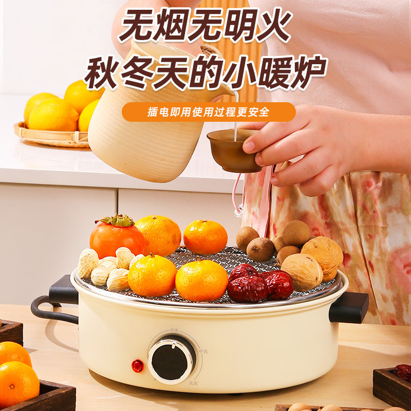 Roasted milk can teapot stove tea can high temperature resistant ceramic tea maker for homewinter heating stove small electric oven