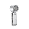 2025 new high-speed handheld fan, aluminum alloy semiconductor cooling fan, usb mini foldable desktop fan