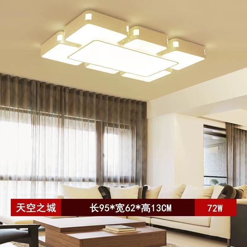 Living room led ceiling light - rectangular, modern, minimalist style - perfect for bedrooms, kids' rooms, dining rooms, and balconies. wide selection of lighting fixtures available