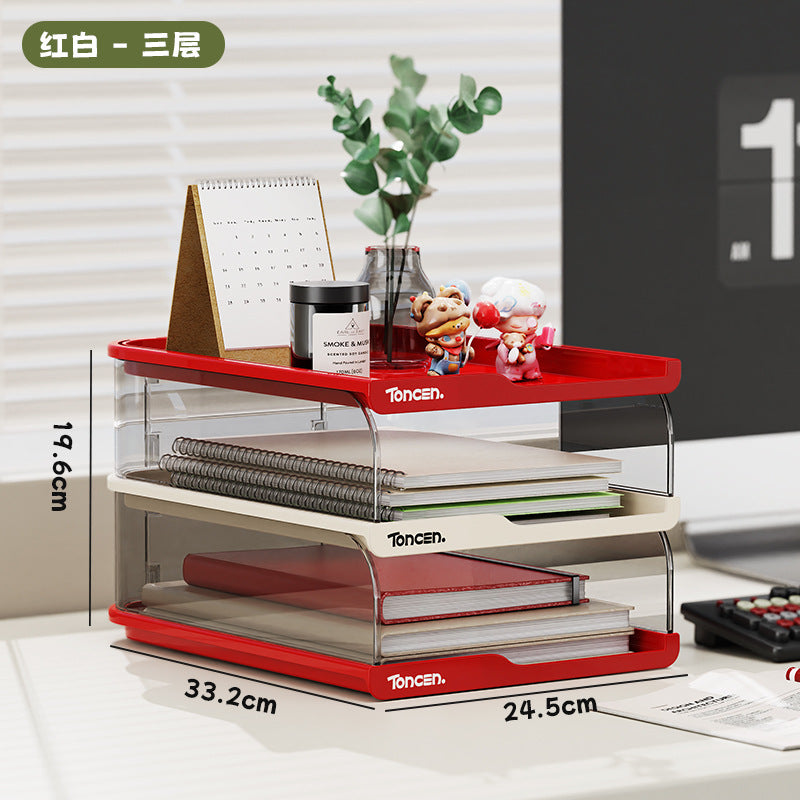 Desktop Bookshelf Desk Storage Shelf Desk Book Storage Shelf Desk Documents Children's Picture Book Box Cross-border