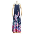 European and american cross-border e-commerce   sleeveless printed dress african plus size women's camisole maxi dress