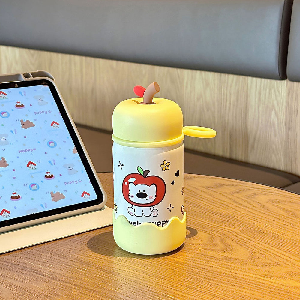 Trendy & cute apple cartoon kids' thermos - 316 stainless steel, high-style design, portable water bottle for boys & girls