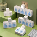 Multi-outlet adapter plug splitter power strip - one-to-many panel, multi-port wireless power strip (cordless)