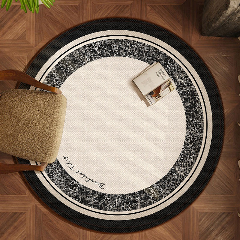 Cream wind round carpet light luxury high sense living room coffee table bedroom bedside cloakroom dresser chair floor mat