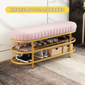 Shoe changing stool door for home soft bag shoe stool shoe cabinet stool all-in-one entrance door popular can sit bench stool