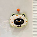 New arrival hanging thickened super absorbent cute cartoon hand towel coral velvet small square towel kitchen and bathroom dual use