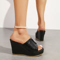 Women's summer fashion wedge heel sandals & slippers - new  styles, versatile platform loafers with open toe