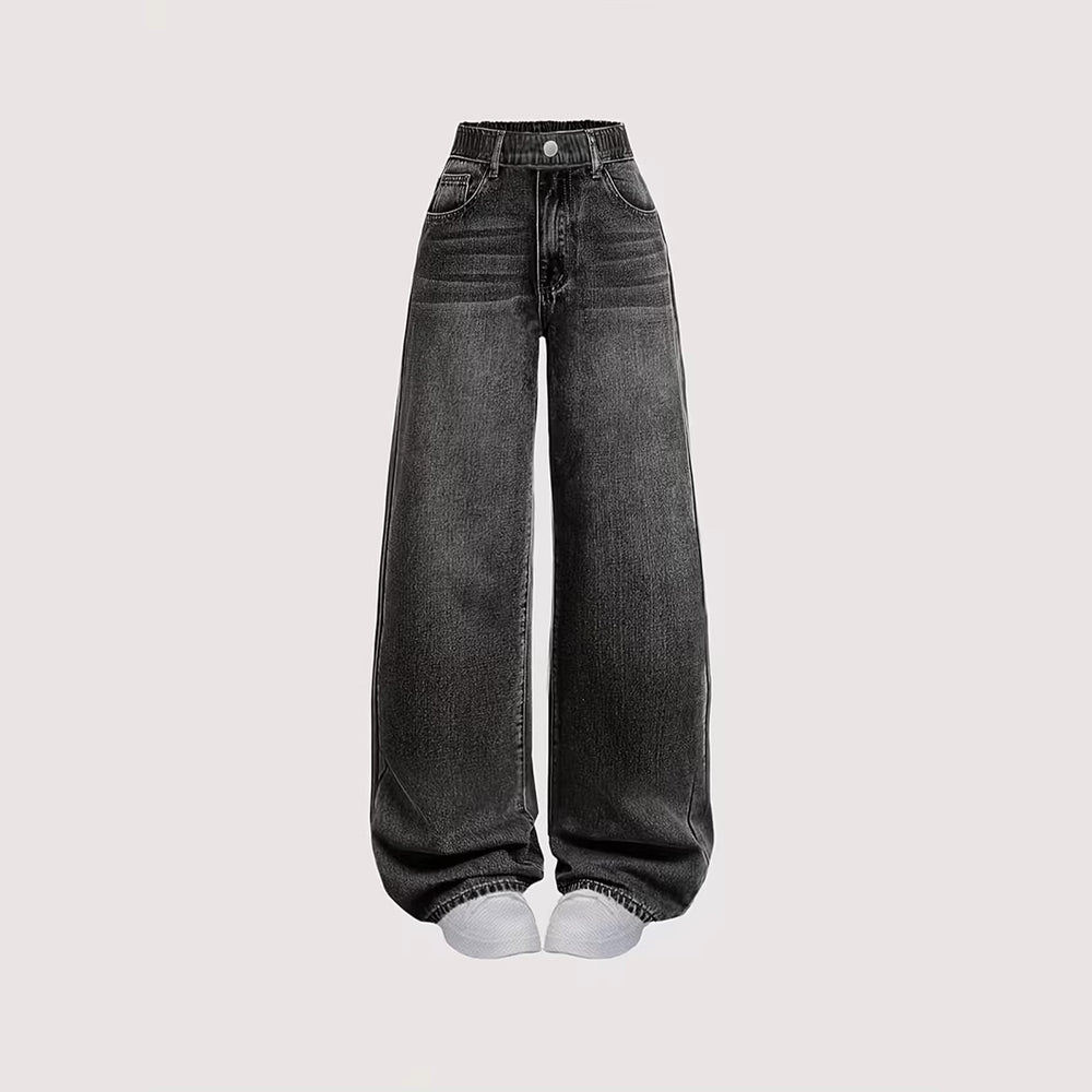 independent station teen girls' jeans - new loose fit straight leg casual pants