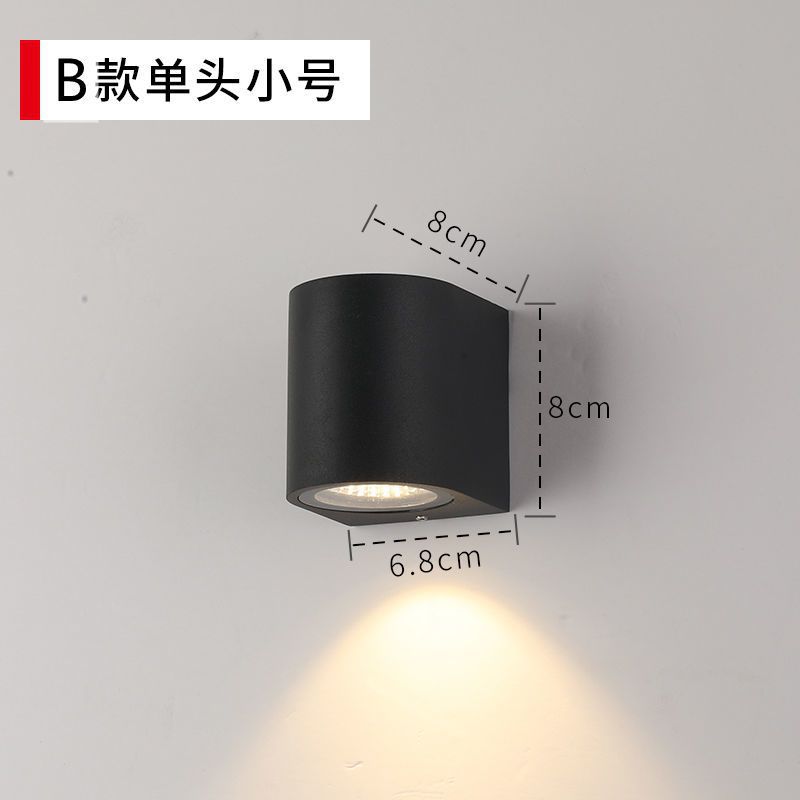 Led wall lamp hotel courtyard balcony waterproof stair aisle outdoor wall washer up and down light wall illumination light