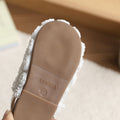Vancahao girls' floral princess shoes, spring  new collection: round-toe, half-wrap sandals for toddlers and young children