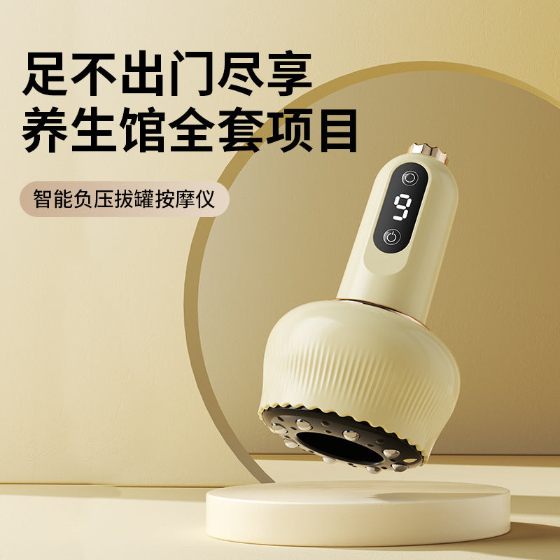 Electric rechargeable scraping instrument for home scraping instrument meridian brush massage handy gadget negative pressure cupping and suction