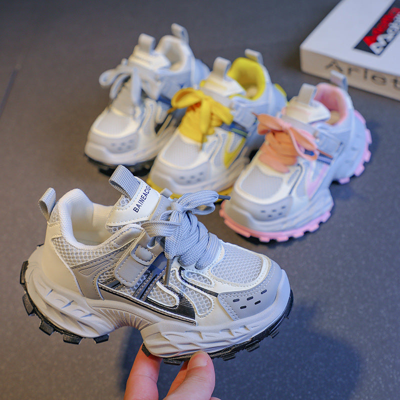 Vancahao breathable kids' double mesh sneakers -  autumn new collection: lightweight running shoes for boys and girls, chunky dad sneakers
