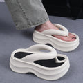 New eva platform flip-flops for women - summer outdoor wear, beach-friendly, fashionable, non-slip, soft sole sandals