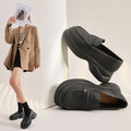 Thick sole preppy british style loafers women's 2025 new spring and autumn slip-on mary jane loafers flats