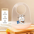 Baby eating bib silicone waterproofsoft bib kids kids feeding saliva bib baby food supplement rice bib