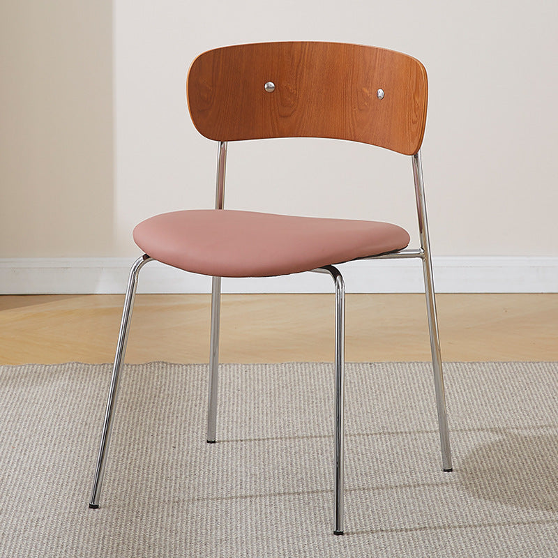 American cafe retro leather dining chair barbecue restaurant industrial style wrought iron chair simple milk tea shop dining stool