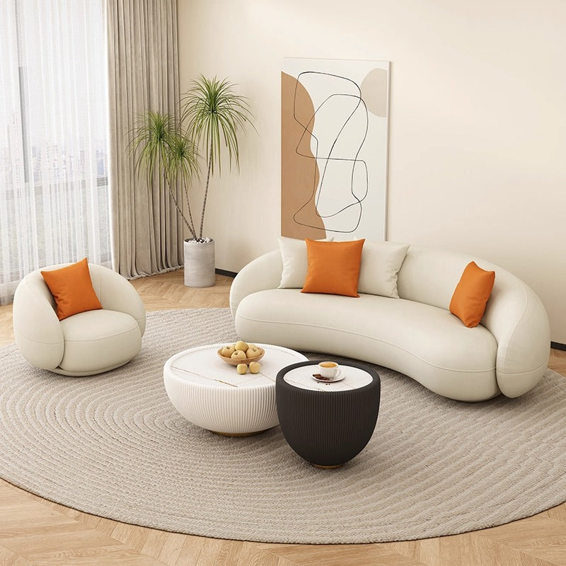 Beauty salon sofa rest area reception creative cream style clothing store small sofa living room modern casual small apartment