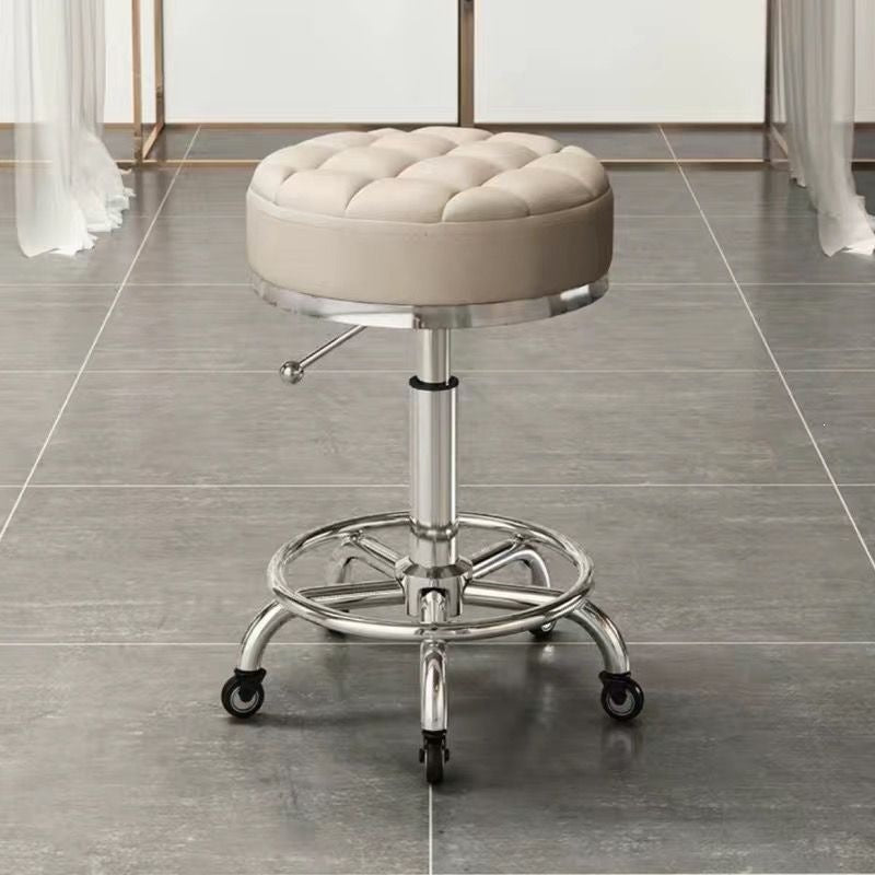 Beauty stool pulley beauty salon large work stool hairdressing shop hairdressing stool manicure adjustable chair for home round stool