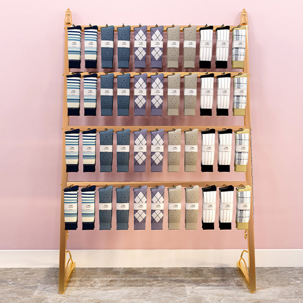 Socks display rack Metal sock rack Boutique display rack Gold metal sock display rack Factory customization