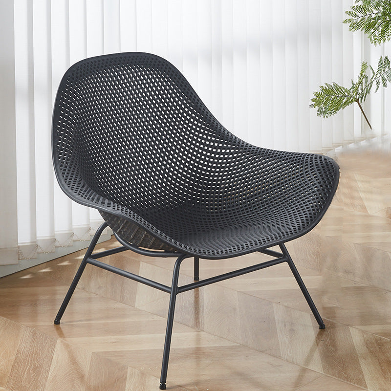 Outdoor single sofa chair - waterproof, sun-protective, perfect for open-air balconies, lounging, beach, villas, courtyards, and nap time. breathable seating