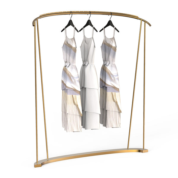 Laitu custom gold clothing hanger clothing display rack clothing store clothing display props display rack