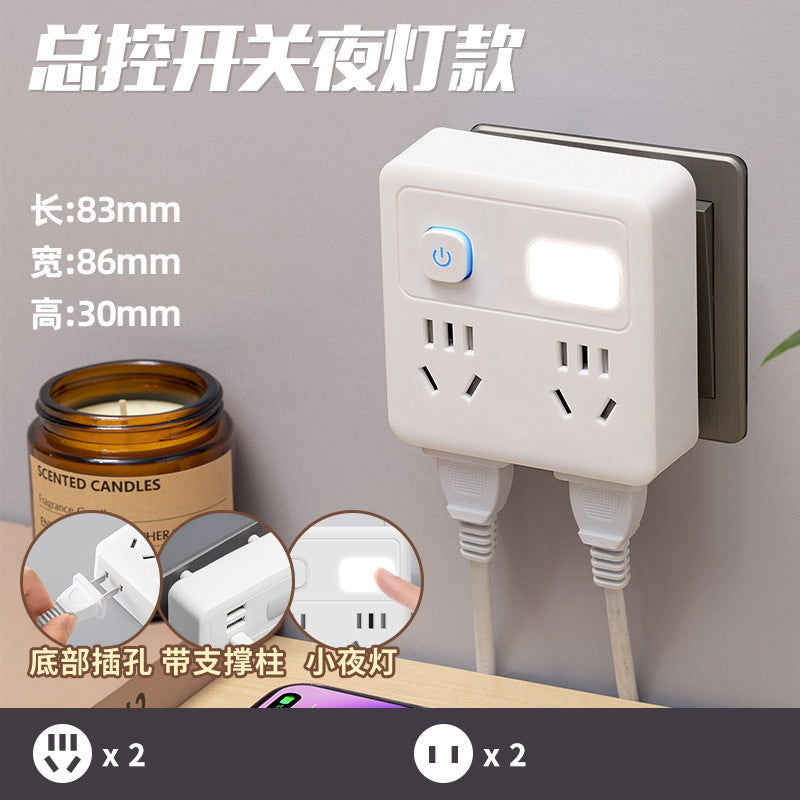 Wireless fast charging socket 86-type slim converter multifunctional power strip with usb port expansion and surge protection