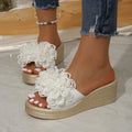 summer new arrival: plus-size platform slides for women (sizes 35-43). wholesale available. dropshipping to  and