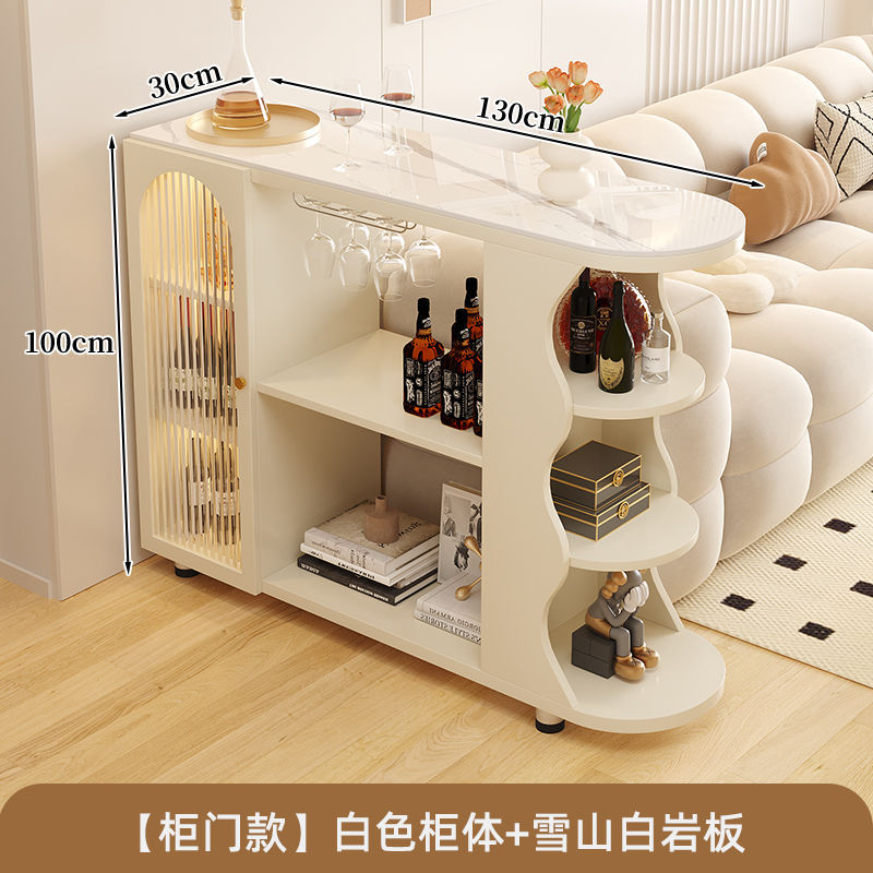 For homecream style bar table floor-standing storage cabinet living room slate sideboard kitchen movable storage cabinet