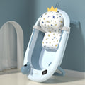 New whale temperature sensing model-quiet blue + crown bath mat