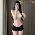 19-bone high-elastic long version latex abdominal belt shaping beautiful back tight body manager body shaping belt for women