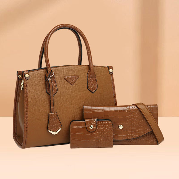 Foreign trade large-capacity bag women's autumn and winter new child and mother multi-piece set women's bag simple and popular women's shoulder handbag