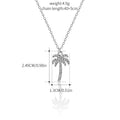 Rhinestone necklace wholesale fashion popular jewelry luxury inlaid gemstone coconut tree pendant women's easiest for match alloy necklace
