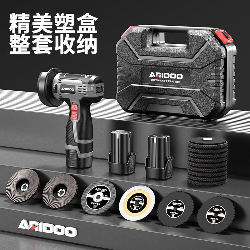 Brushless Mini Angle Grinder Household Multifunctional Lithium Battery Grinder Grinder Rechargeable Hand Grinder Cutting Machine