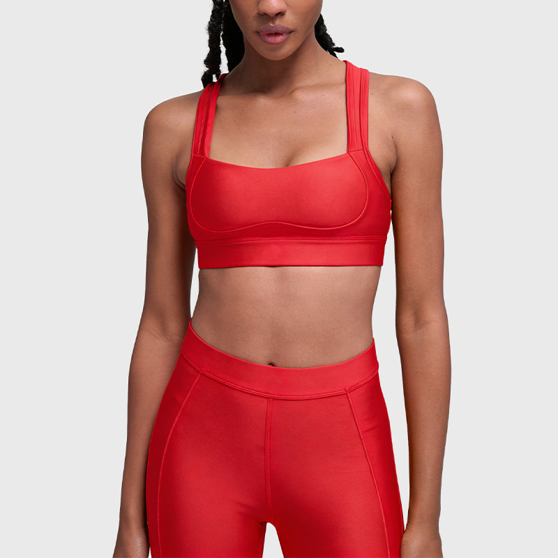 new arrival yoga clothes high waist hip lift tummy control slimming look sling beautiful back running sports intimates bra suit for women
