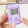 Pocket mini tetris game console arcade mini keychain pendant creative stationery gift export goods