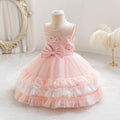 Exportready-made girldressbows tutu cake princess dress first birthday evening dressbaby dress